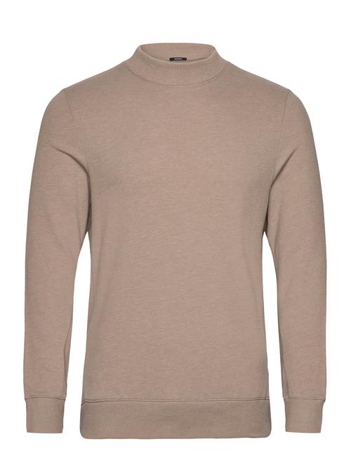 Denham Mens Pullover Lg. Sleeve Crew-Neck Denham Beige