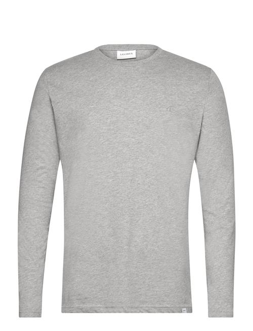 Se Les Deux Nørregaard Ls T-Shirt Tonal Les Deux Grey ved Booztlet