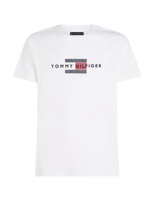 Tommy Hilfiger Hilfiger Flag Embro Tee Tommy Hilfiger White