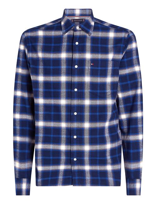 Brushed Shadow Check Rf Shirt Tommy Hilfiger Blue