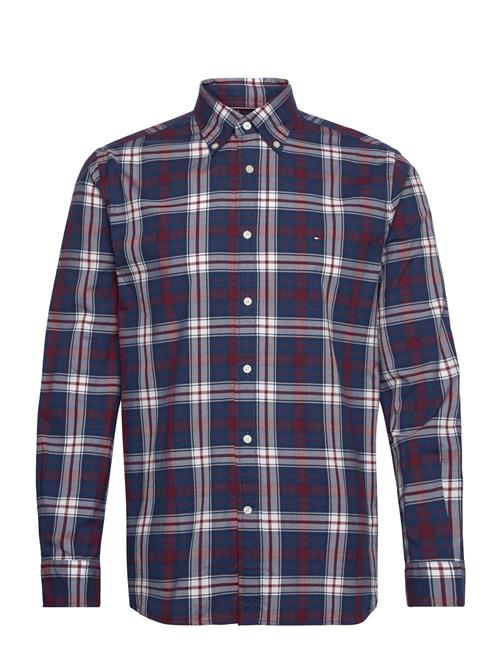 Tommy Hilfiger Flex Poplin Tommy Tartan Rf Shrt Tommy Hilfiger Navy