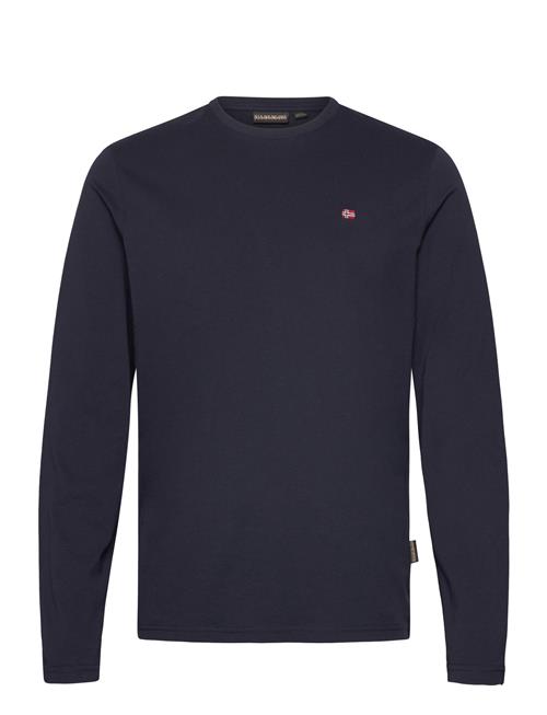 Se Napapijri Salis Long Sleeve T-Shirt Napapijri Navy ved Booztlet