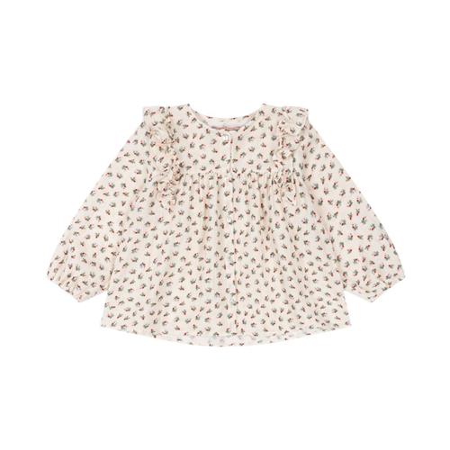 Konges Sløjd Coco Frill Shirt Gots - Fleur Tricolore | Hvid | 3 years