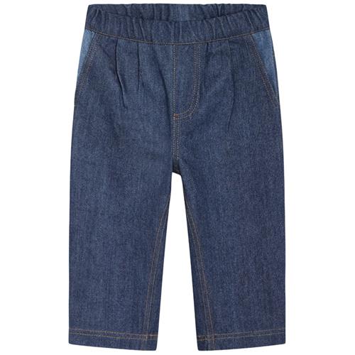 Flöss Viggo Bukser Dark/Mid Blue Denim | Blå | 80 cm