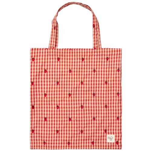 Flöss Molly Gingham Tote Taske Berry | Rød | 0