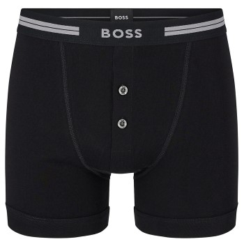 BOSS Original Button Front Shorts Sort bomuld X-Large Herre