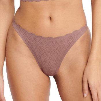 Sloggi Trusser ZERO Feel Bliss String Brief Brun Large Dame