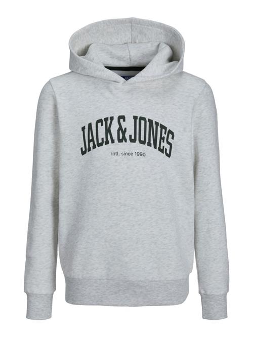 Jack & Jones Junior Sweatshirt 'JJEJosh'  grå-meleret / sort