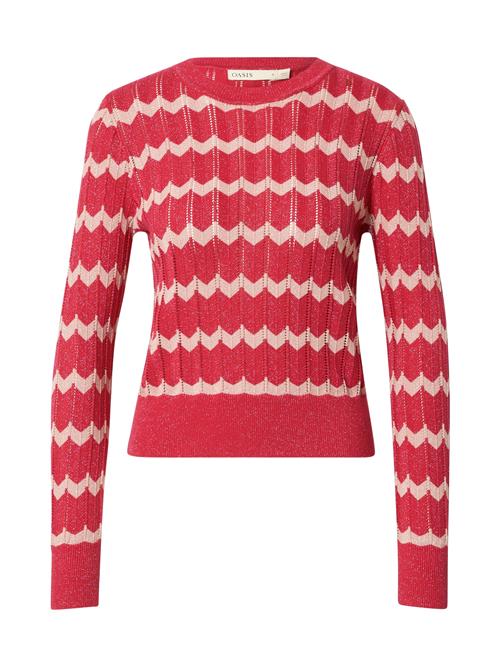 Se Oasis Pullover  pudder / mørk pink ved About You