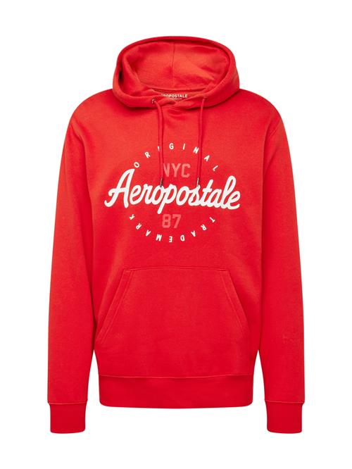 AÉROPOSTALE Sweatshirt  rød / hvid