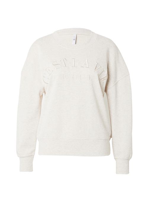 Se Hailys Sweatshirt 'Ch44eri'  lysebeige / beige-meleret ved About You