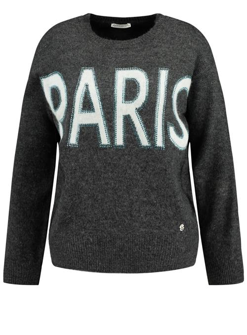 Key Largo Pullover 'France'  mørkegrå / hvid