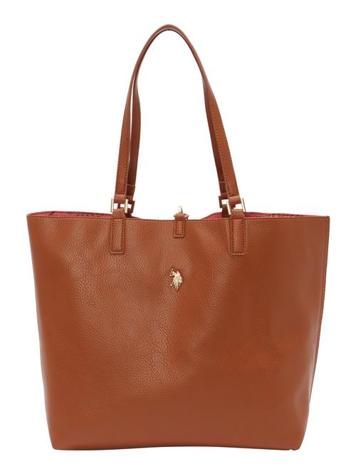 U.S. POLO ASSN. Shopper 'Rogersville'  cognac / guld