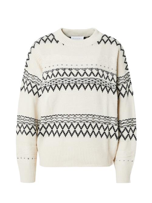 SISTERS POINT Pullover 'HESA'  lysebeige / sort