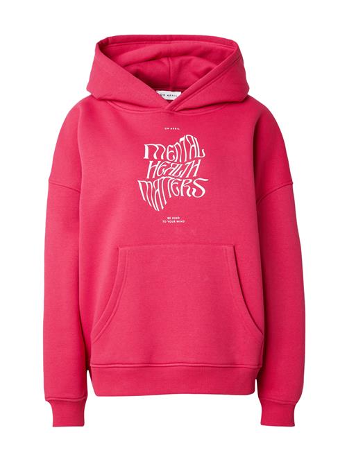 OH APRIL Sweatshirt  mørk pink / offwhite