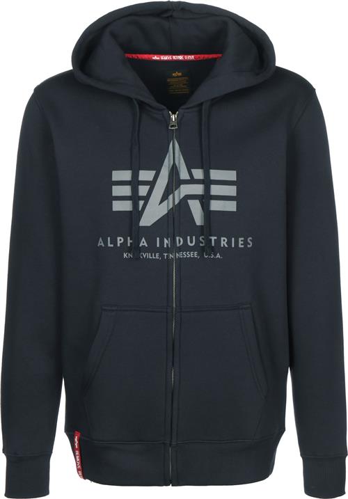 ALPHA INDUSTRIES Sweatjakke  marin / grå / rød / hvid