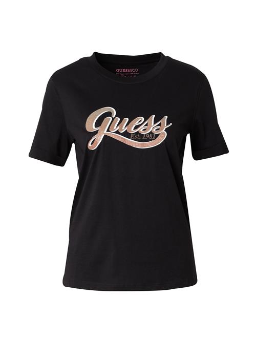 Se GUESS Shirts  camel / sort / hvid ved About You