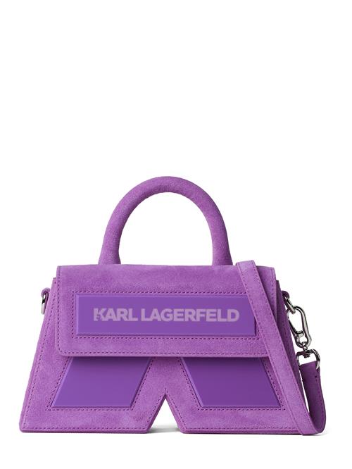 Karl Lagerfeld Skuldertaske 'IKON K Suede'  lysviolet