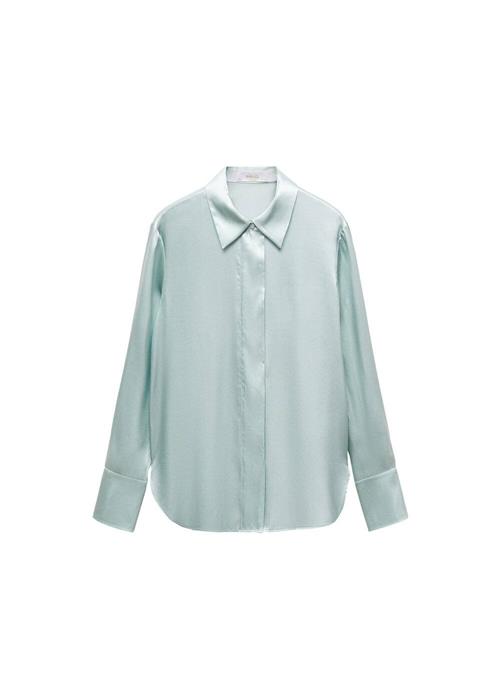 MANGO Bluse 'Bruna'  pastelblå