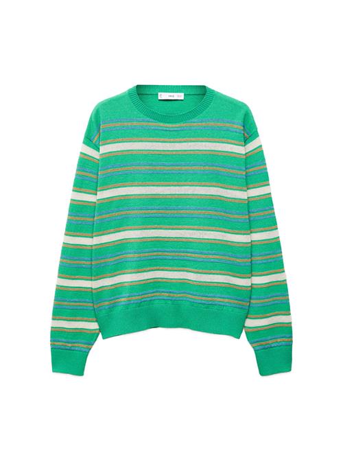 MANGO Pullover 'Malbo'  navy / brun / jade / hvid