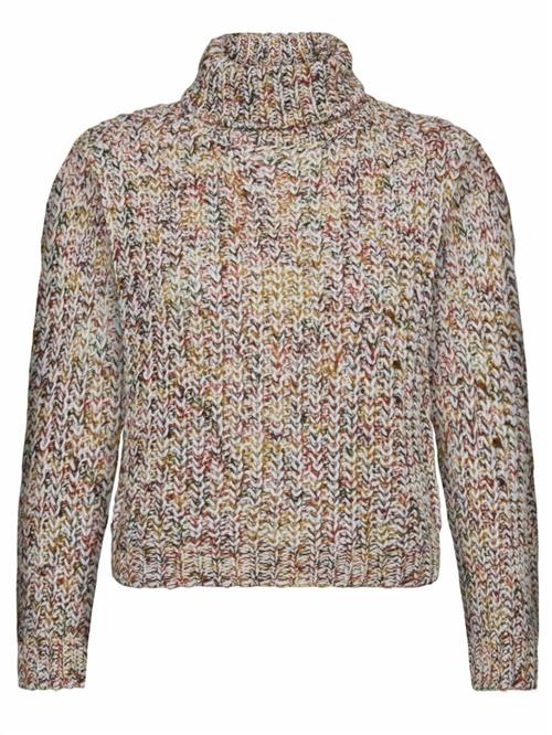 Se Noisy may Pullover 'Marney'  beige-meleret / sennep / oliven / rød ved About You