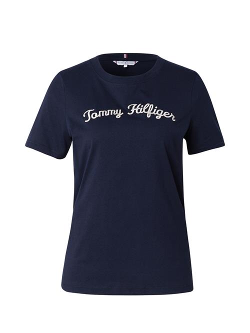 Se TOMMY HILFIGER Shirts  mørkeblå / hvid ved About You