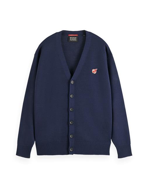 SCOTCH & SODA Cardigan 'THE FREE SPIRIT PEACE BIRD'  navy / rød / hvid