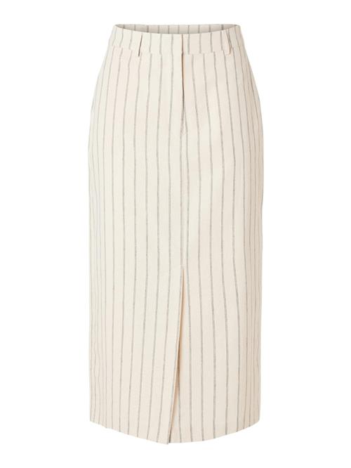 SELECTED FEMME Nederdel 'Hilda'  creme / sort