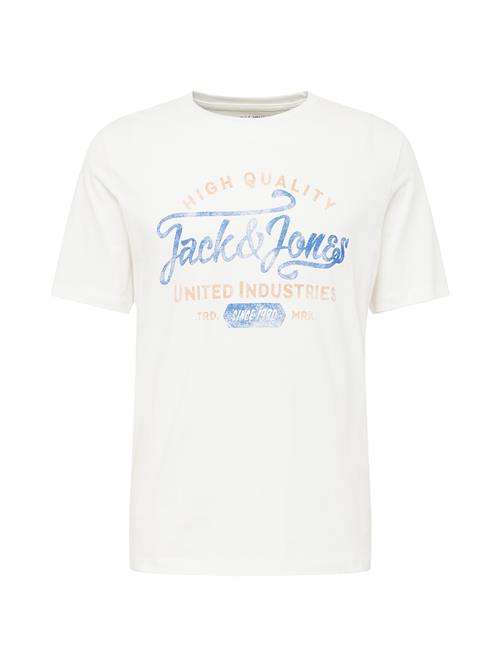 JACK & JONES Bluser & t-shirts 'Louie'  mørkeblå / umbra / hvid