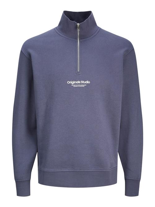 Se JACK & JONES Sweatshirt 'JORVesterbro'  marin / hvid ved About You