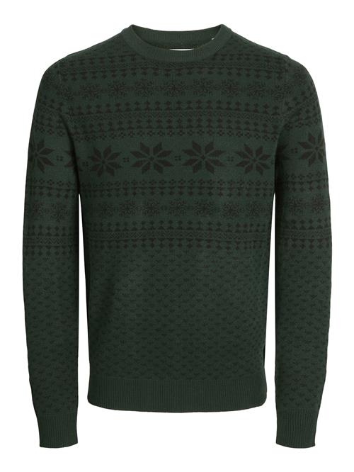 Se JACK & JONES Pullover 'JJXmas Gabriel'  gran / sort ved About You