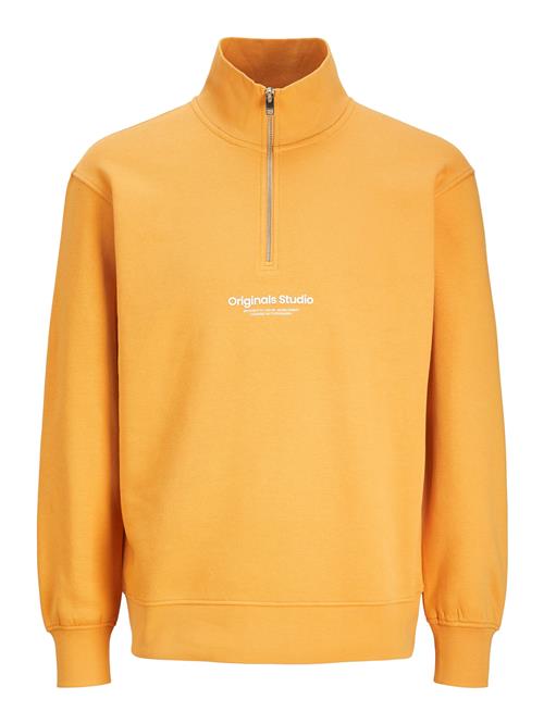 JACK & JONES Sweatshirt 'JORVesterbro'  curry / hvid