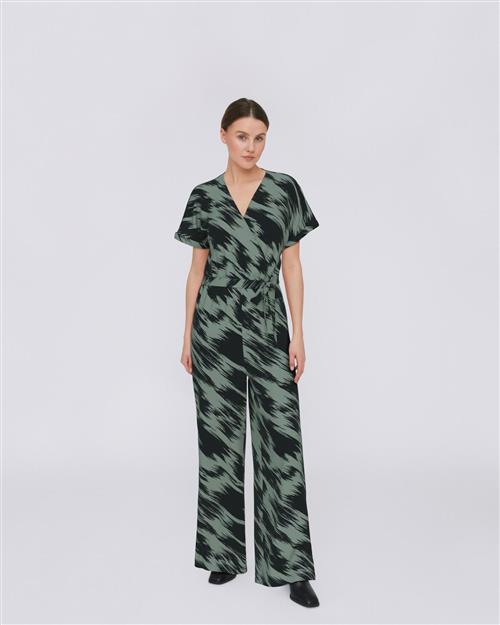 VILA Jumpsuit 'VILAYA ARI'  smaragd / sort