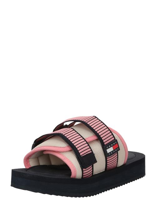 Tommy Jeans Pantoletter  lysebeige / navy / lys pink / rød