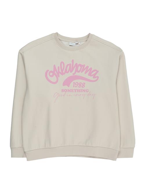 NAME IT Sweatshirt 'SYLVERA'  beige / eosin