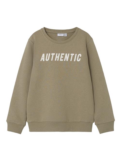 NAME IT Sweatshirt 'Tilo'  khaki / naturhvid