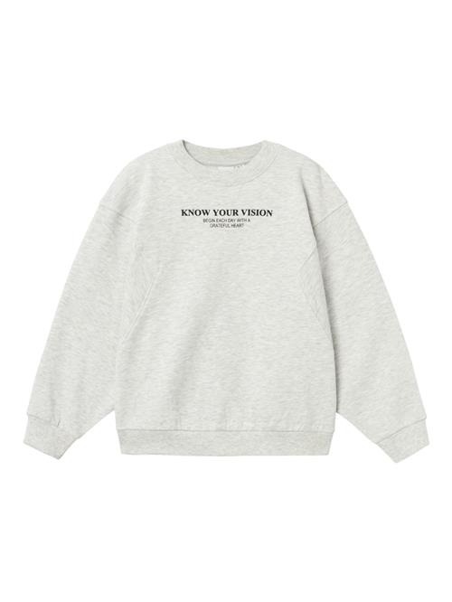 Se NAME IT Sweatshirt 'NMNakonni'  grå-meleret / sort ved About You