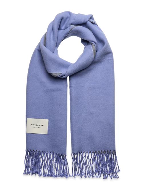 Se Tom Tailor Doubleface Scarf Tom Tailor Blue ved Booztlet