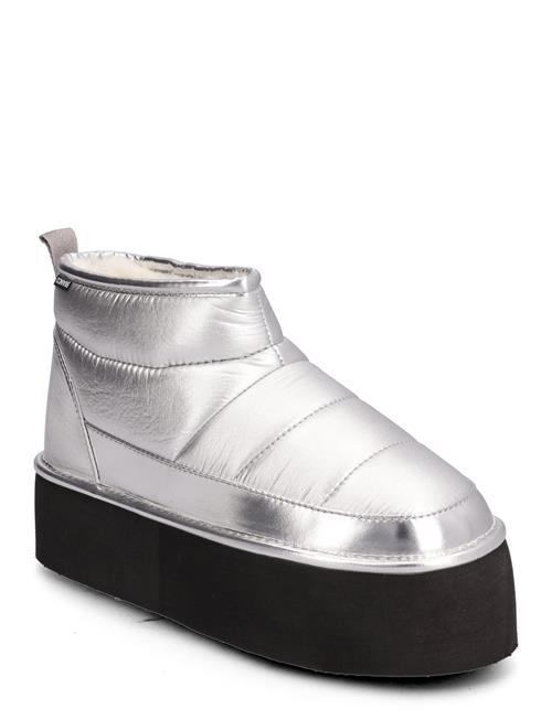 Bianco Biasnow Flatform Quilted Nylon Bianco Silver