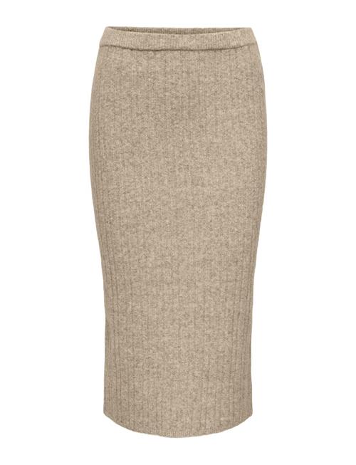 ONLY Onljeanett Life Midi Rib Skirt Cc Knt ONLY Beige