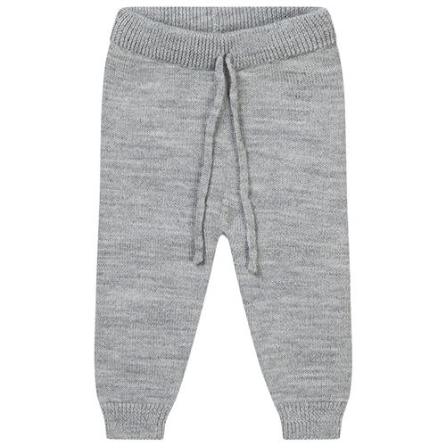 Flöss Juno Strikkede Bukser Gråmeleret 104cm Wool Grå  104 cm  Unisex