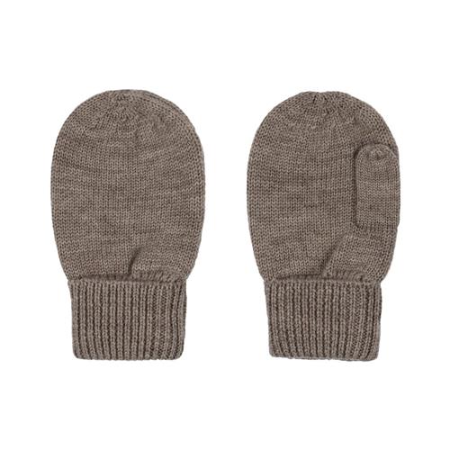 Se Konges Sløjd LOULI MITTENS SOFT BROWN | Brun | 2-4 years ved Babyshop