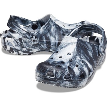 Crocs Classic Marbled Clog Sort/Hvid US M5/W7 (EU 37-38)