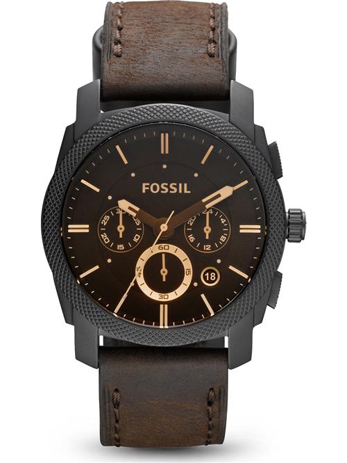 FOSSIL Analogt ur  brun / sort