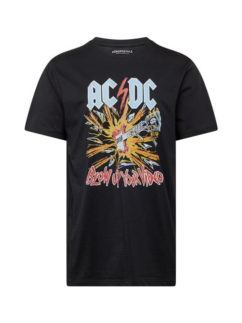 AÉROPOSTALE Bluser & t-shirts 'ACDC BLOW UP YOUR VIDEO'  lyseblå / orange / rød / sort