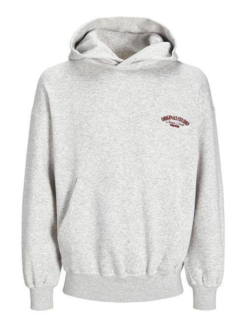 Se JACK & JONES Sweatshirt 'JORROXBURY'  vinrød / hvid-meleret ved About You