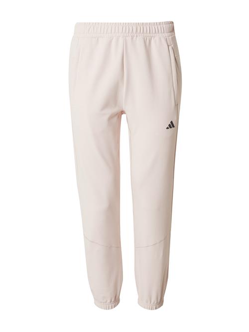 ADIDAS PERFORMANCE Sportsbukser  pudder / sort