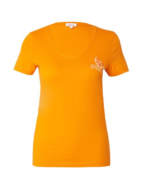 Se s.Oliver Shirts  orange / hvid ved About You