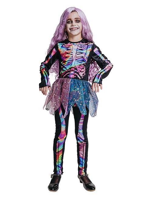 Joker Csotume Shimmer Skeleton Joker Patterned