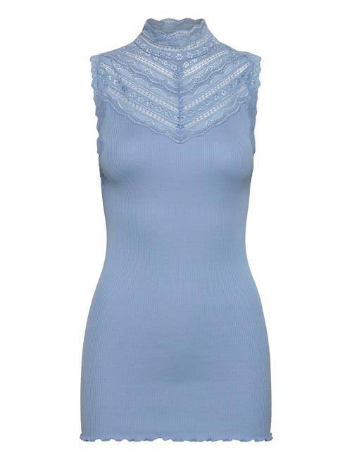 Rosemunde Rwbenita Sl Turtleneck Lace Top Rosemunde Blue